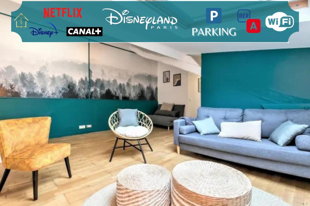 Mickey'S Gateway N4 Pour 6 Votre Refuge Familial Apartamento Montévrain Exterior foto